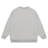 Men Fleece Lined Hoodie round Neck Sweater Men's Loose Sweatshirt Casual Top