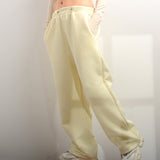 Women Pants Autumn Loose Hooded Casual Top Straight Casual Pants
