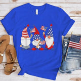 Women's Independence Day T Shirt round Neck Short Sleeve T-shirt