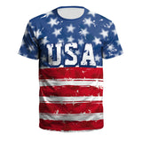 National Flag Day T Shirts Spring/Summer Independence Day Men's Sportswear Short Sleeve Printing