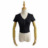 Women T-Shirt Short Sleeve T-shirt Slim Fit Slimming Top