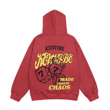 Men Hoodie Print Hooded Pullover Boys Autumn Loose