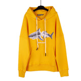 Palm Angle Hoodie Palm Angels Broken Shark Embroidered Hoodie Couple