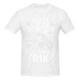 Vintage Never Underestimate An Old Man On A Trike T-Shirt