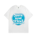 Men T Shirt Puff Print Short Sleeve T-shirt Men and Women Hip Hop Loose