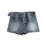 Women Skirt Denim Women's Summer Hip-Wrapped Short Skirt