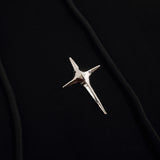 Men Hoodie Four-Corner Star Decorative Stand Collar Hooded Sweater Hip Hop Loose Autumn