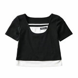 Women T-Shirt Short-Sleeved T-shirt Women's Top Design Vest
