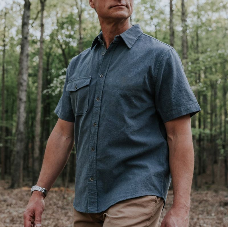 Men Shirt Men's Short Sleeve Shirt Summer Breathable