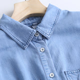 Women T-Shirt Spring and Autumn Loose Long Sleeve Casual Shirt Coat