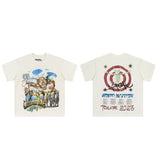 Travis Scott T-Shirt Travis Scott Utopia Tour Casual Print Short Sleeve T