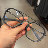 CHH Chrome Hearts Glasses Pure Titanium Large Frame Toad Mirror Myopia Glasses Frame