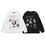 Men Long Sleeve Shirt Saibo Punk Long Sleeve Bottoming T-shirt Men and Women Vibe Idle Style