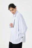 Unisex Jacket Autumn Striped Contrast Color Shirt Women's Clothing