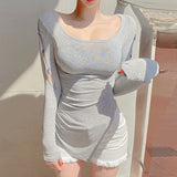 Women Long Sleeve Shirt Women's Long Sleeve T-shirt Women's Top Women's Bottoming Shirt Autumn