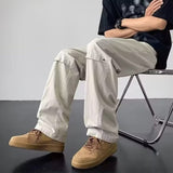 Men Sweatpants Men's Summer Retro Casual Trousers Straight Loose All-Match