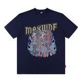 Men T Shirt Cartoon Short Sleeve T-shirt Men's and Women's Ins Fashion Brand American