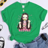 Kamado Nezuko Graphic T Shirt Women's Fashion Anime