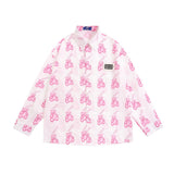Men Long Sleeved T Shirt Printed Long Sleeve Shirt Boys BF Loose Casual Spring and Summer Shirt