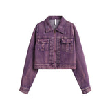 Unisex Sweater Autumn Ultra Short Denim Jacket