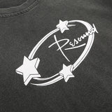 Women T-shirt Printed Distressed Short-Sleeved T-shirt for Women O-neck Short