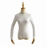 Women T-shirt Fall Women's Clothing Bottoming Shirt round Neck Long Sleeve T-shirt for Women