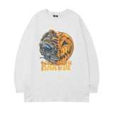 Men Long Sleeve Shirt Fashion Brand Personality Cartoon Printed Loose Long Sleeves T-shirt Men and Women Hip Hop