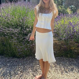 Women Skirt Summer Lace Lace Vest Top Skirt