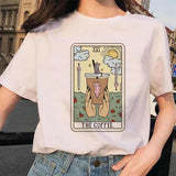 Women's Tarot Card Flower Funny Time Ladies Cartoon Fashion