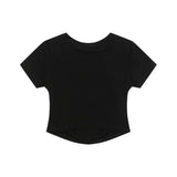 Women T-shirt Short T-shirt for Women Summer Printed Short-Sleeved Top