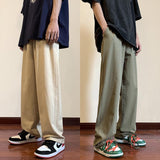 Men Sweatpants Draping Pants Men's Summer Straight Casual Pants Design Sense