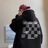 Men Hoodie Sweater High Street Men's Coat Hooded Autumn and Winter Ins Hong Kong Style