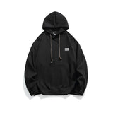 Unisex Hoodie Japanese-Style Retro Loose Hooded Sweater for Men and Women Couple