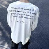 Mens T-shirts Cobain Portrait Kurt Cobain High Street Vintage