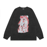 Men Long Sleeve Shirt Vintage Long Sleeve T-shirt Long Sleeve