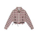 Women Long Sleeve Shirt Girls' Autumn Short Shirt Casual Shoulder