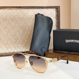 Chrome Hearts Sunglasses Cool Tide Titanium Box Luxury Sunglasses