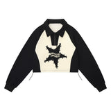 Women Hoodie Short Sweater Women's Long Sleeve Autumn Top