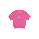 Women Sweater Short Sleeve Sweater Women's Short T-shirt Top