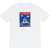 Mens T-shirts 20SS Sailboat Tee Sailboat Oil Painting Printed Letter T-Shirt Short Sleeve