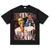 Detroit Eminem T Shirt Washed Old Eminem Print T Shirt