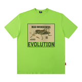 Men T Shirt Retro Personalized Printed Vibe Loose Short Sleeve T-shirt for Men and Women