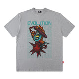Men's T Shirt Personalized Printed Short-Sleeved T-shirt Men's and Women's Ins Loose