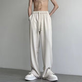 Men Sweatpants Straight Sweatpants Men's Summer Loose Fashion Brand Zipper Casual