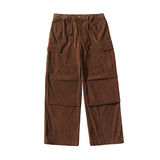 Men Sweatpants Vintage Ankle Banded Working Pants Autumn and Winter Loose Casual Trousers