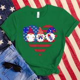 Women's Independence Day T Shirt round Neck Short Sleeve T-shirt Women's Top