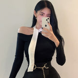 Women Long Sleeve Shirt Women's Tight Autumn and Winter