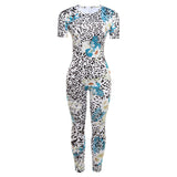 Women Jumpsuit Fall Women's Clothing Digital Printing Sports One-Piece Trousers