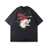 Men T Shirt Printed Vintage Couple Short Sleeve T-shirt Men and Women