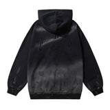 Men Hoodie Inkjet Gradient Hooded Sweater Splash Ink Painting Pullover Hoodie